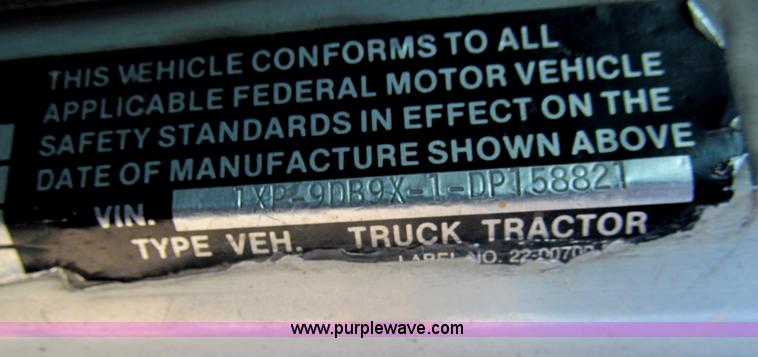 image for item I7228 1983 Peterbilt 359 semi truck