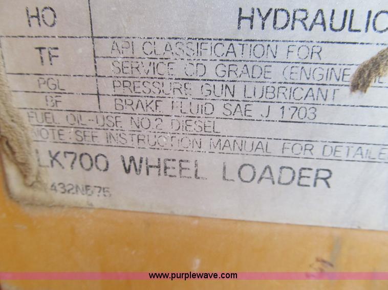 image for item I7229 Kobelco LK700A wheel loader