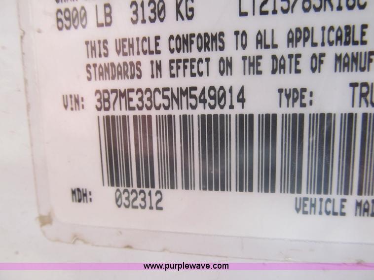 image for item I7232 1992 Dodge Ram 350 Club Cab utility truck