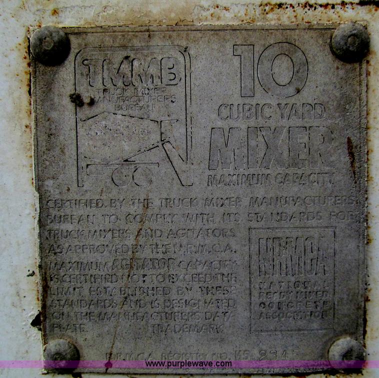 image for item I7237 1978 Peterbilt 348M mixer truck