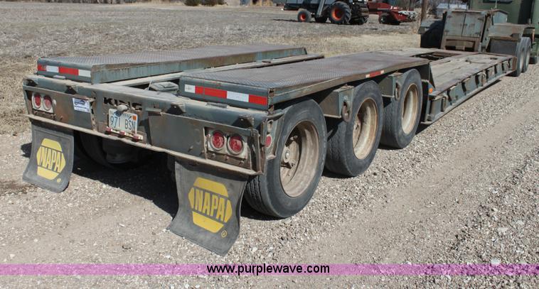 image for item I7496 1981 King 50 ton detach triple axle lowboy trailer