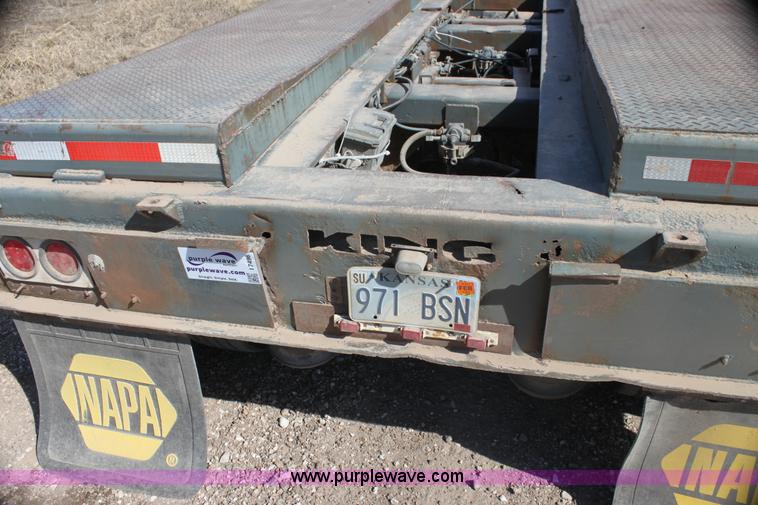 image for item I7496 1981 King 50 ton detach triple axle lowboy trailer