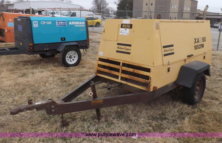 image for item I9115 1992 Atlas Copco XAS90 portable air compressor