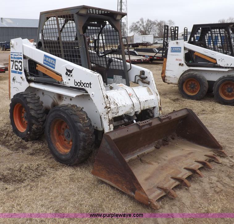 image for item I9117 1999 Bobcat 763 skid steer