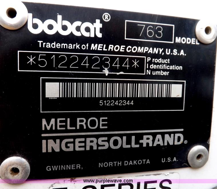 image for item I9117 1999 Bobcat 763 skid steer