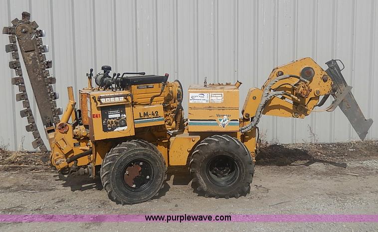 image for item I9319 Vermeer LM-42 yard plow trencher