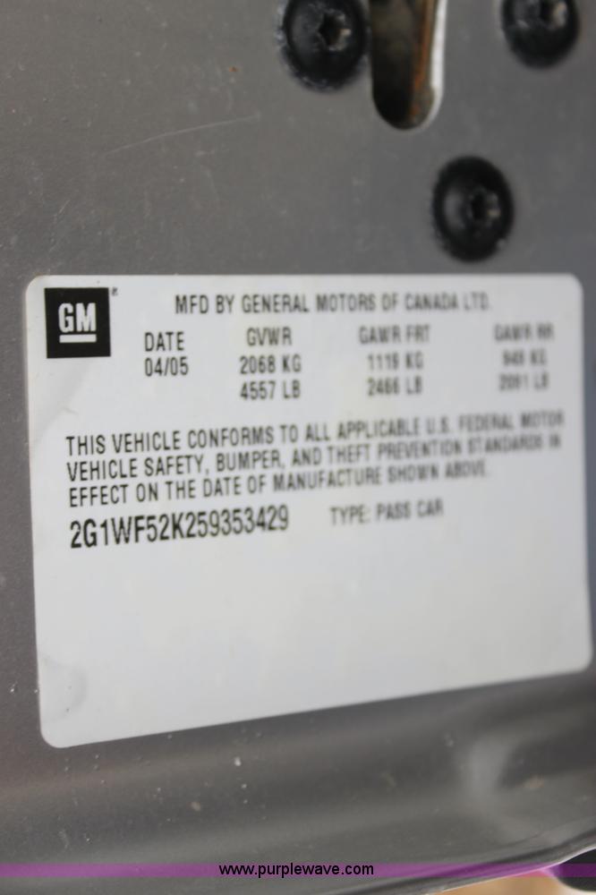 image for item AN9988 2005 Chevrolet Impala