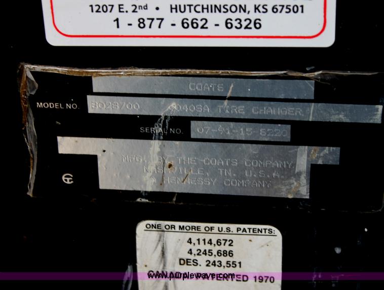 image for item AN9991 Coats 40-40SA center post tire machine