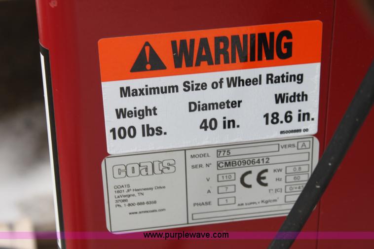 image for item AN9992 Coats 775 tire balancer