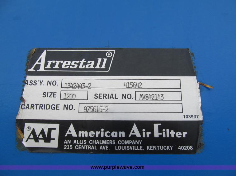 image for item AQ9909 Arrestall saw dust collector