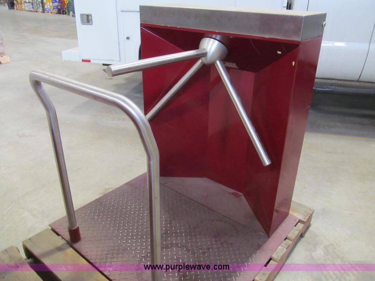 image for item AQ9918 (2) Alvarado Manufacturing, Co. turnstiles for direction control and pedestrian counting