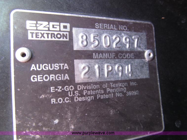 image for item AY9845 Ez-go Textron golf cart