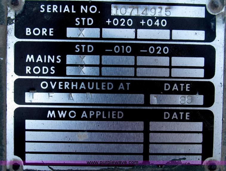 image for item G2310 Cummins NHC250 six cylinder diesel engine