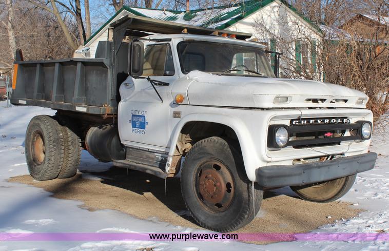 image for item H1454 1966 Chevrolet C60 dump truck