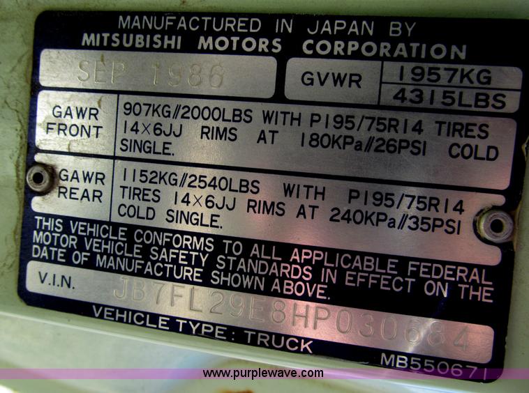 image for item I7142 1987 Dodge Ram 50 pickup truck