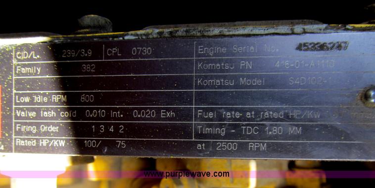 image for item I7157 1996 Komatsu WA120-1 wheel loader