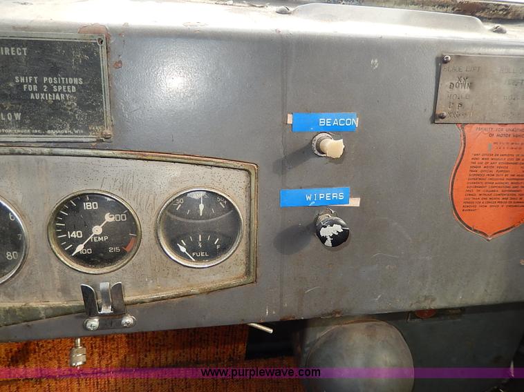 image for item I9339 1952 Oshkosh WA-703 runway snow plow vehicle