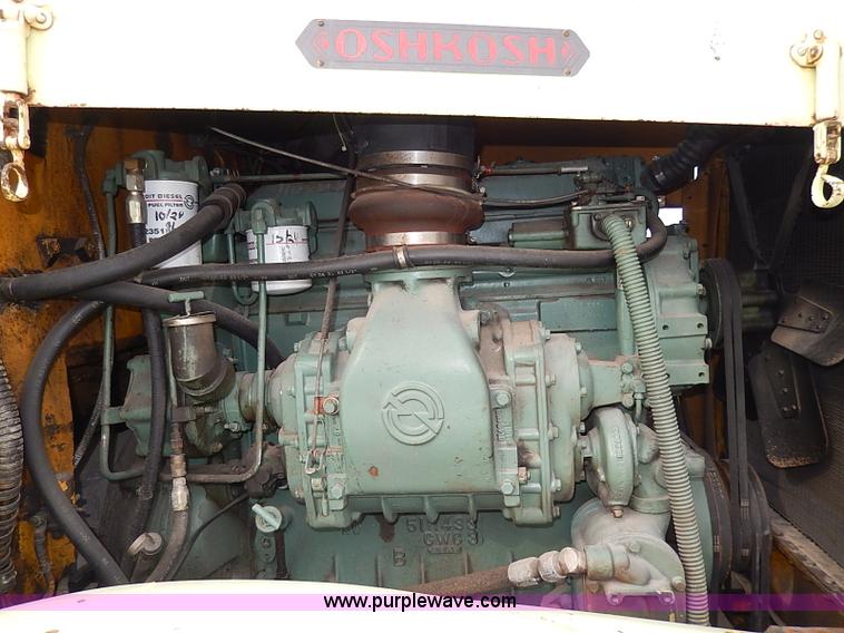 image for item I9339 1952 Oshkosh WA-703 runway snow plow vehicle