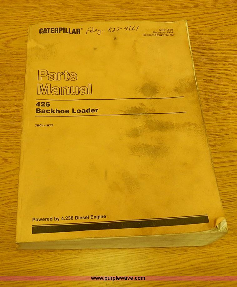 image for item I9385 1987 Caterpillar 426 backhoe
