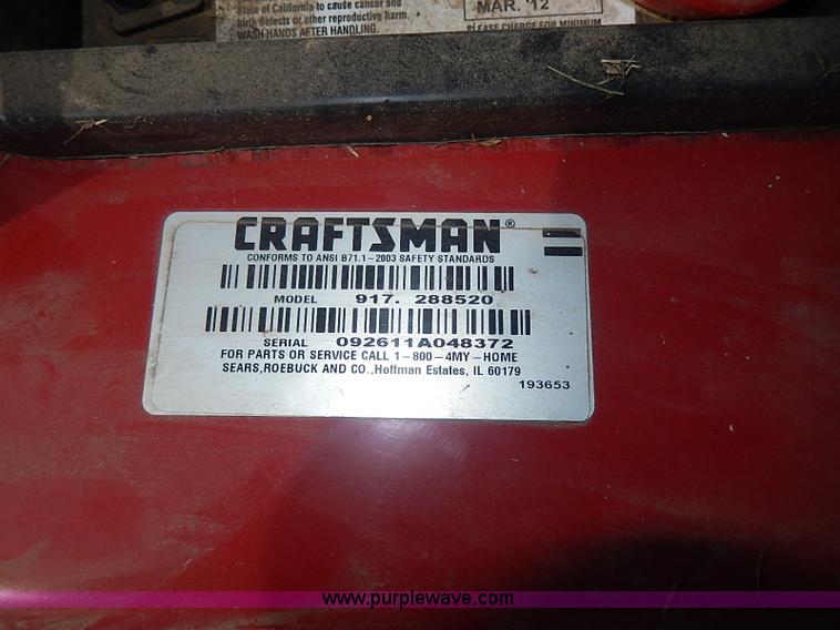 image for item AQ9249 Craftsman YT3000 lawn mower