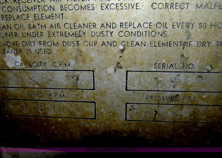 image for item AY9871 Worthington air compressor