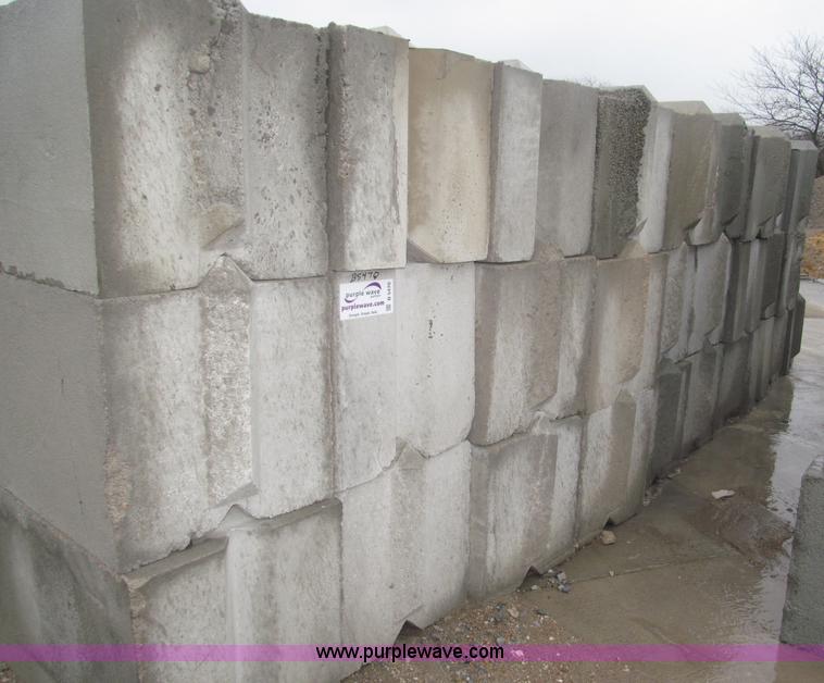 image for item C1864 (32) 3'L x 2'W x 2'H concrete bunker blocks