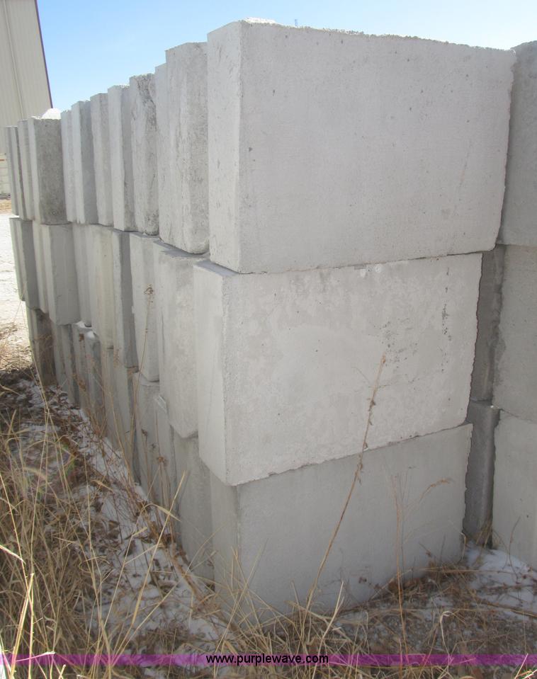 image for item C1869 (32) 3'L x 2'W x 2'H concrete bunker blocks