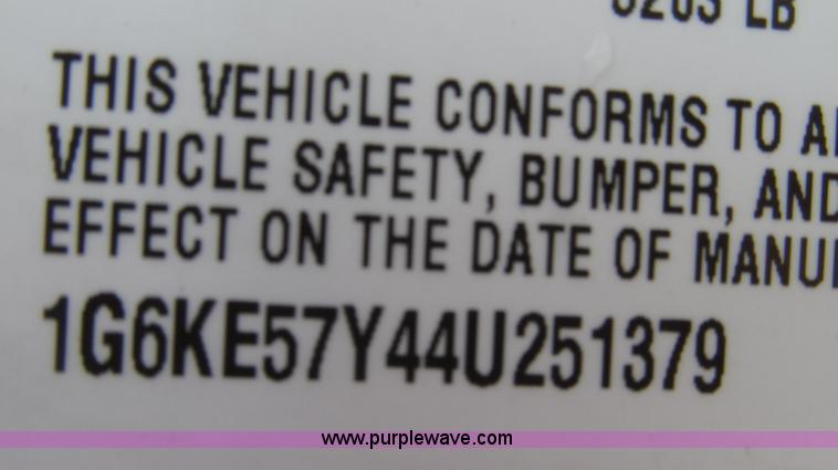 image for item G2305 2004 Cadillac DeVille DHS