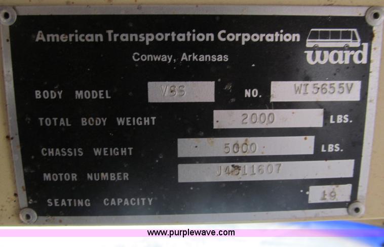 image for item I7235 1988 GMC G3500 Vandura school bus