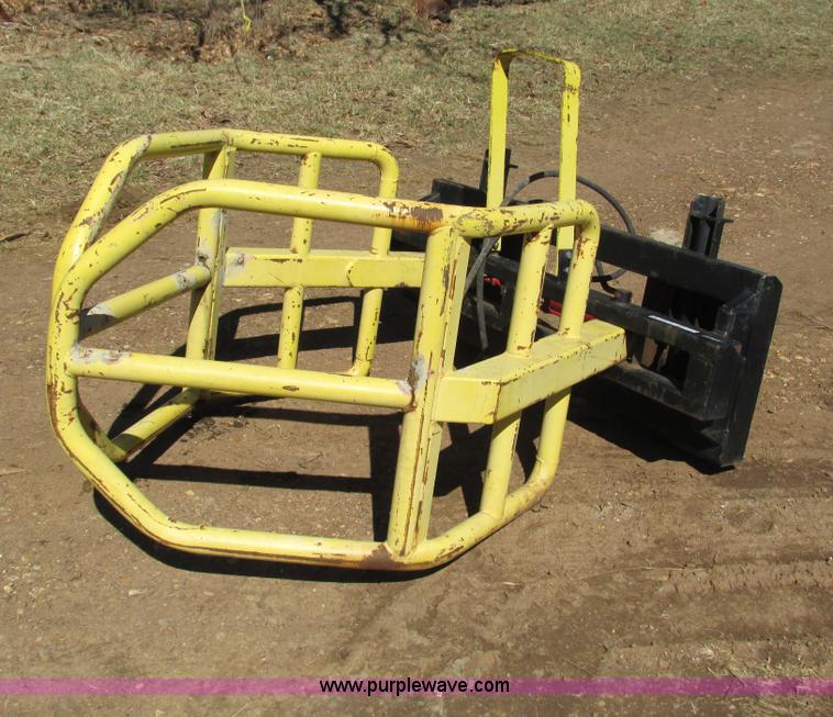 image for item AC9937 Wrapped bale grapple skid steer attachment