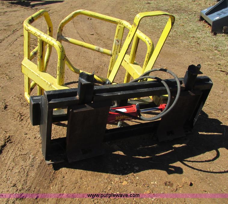 image for item AC9937 Wrapped bale grapple skid steer attachment