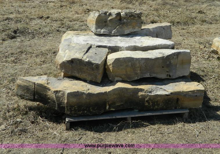 image for item AD9862 Assorted limestone fence posts