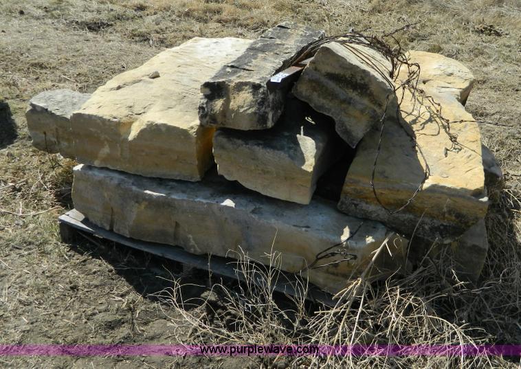 image for item AD9863 Assorted limestone fence posts