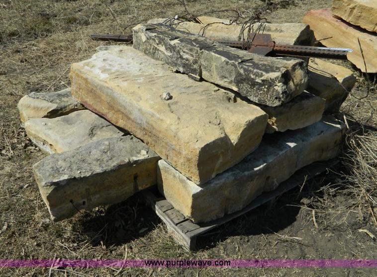 image for item AD9863 Assorted limestone fence posts