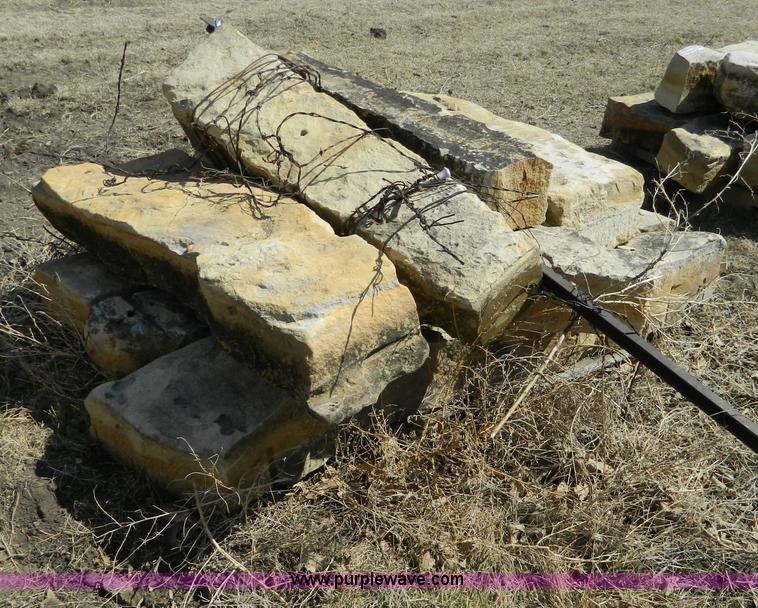 image for item AD9863 Assorted limestone fence posts