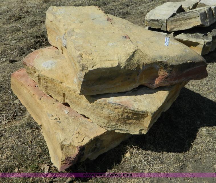 image for item AD9864 Assorted limestone fence posts