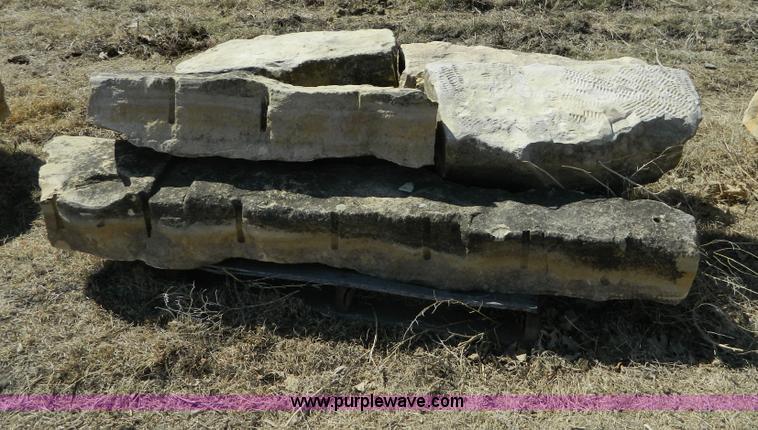 image for item AD9865 Assorted limestone fence posts