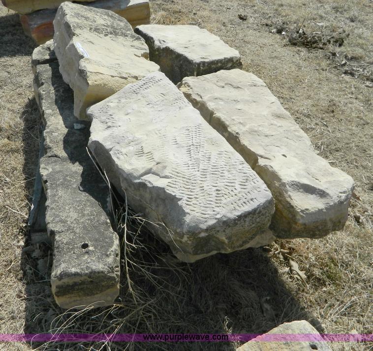 image for item AD9865 Assorted limestone fence posts