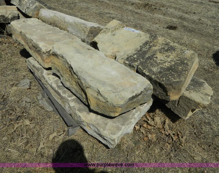 image for item AD9865 Assorted limestone fence posts