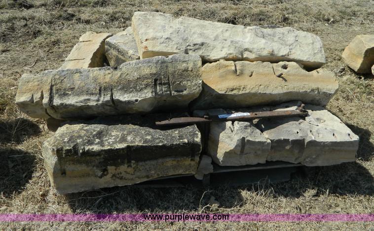 image for item AD9866 Assorted limestone fence posts