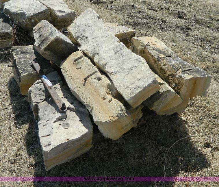 image for item AD9866 Assorted limestone fence posts
