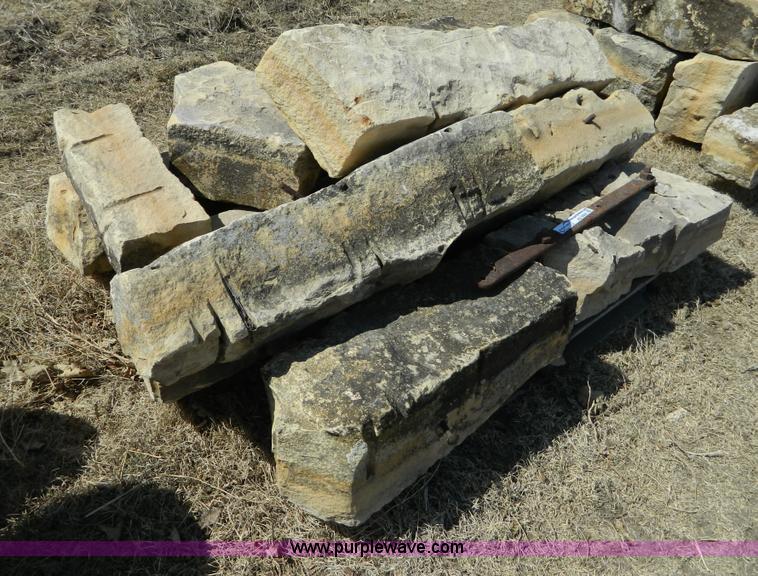 image for item AD9866 Assorted limestone fence posts