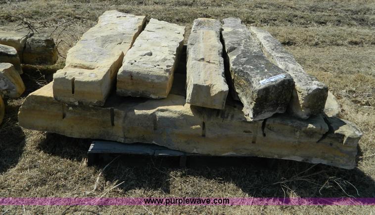 image for item AD9868 Assorted limestone fence posts
