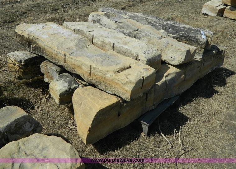 image for item AD9868 Assorted limestone fence posts