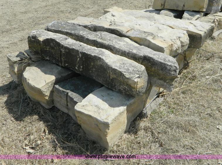 image for item AD9868 Assorted limestone fence posts