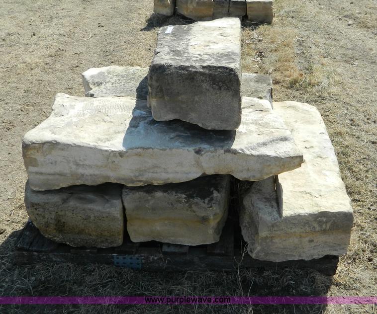 image for item AD9869 Assorted limestone fence posts