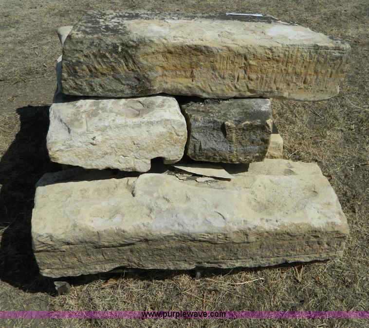 image for item AD9869 Assorted limestone fence posts