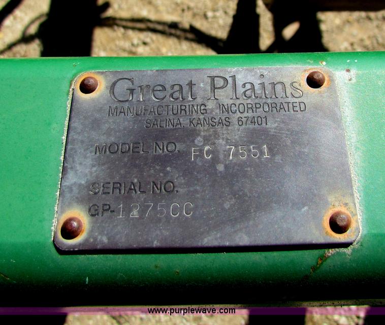 image for item AN9962 Great Plains FC7551 Series VII 51' folding field cultivator