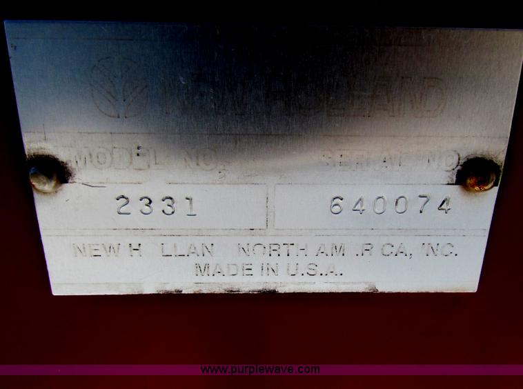 image for item AN9996 2000 New Holland 2331 bidirectional disc bine head