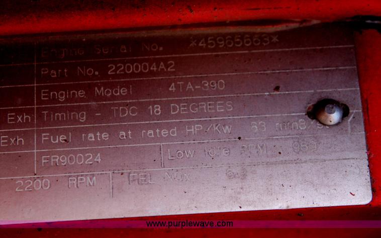 image for item AO9483 2000 Case IH 4391TA power unit with Berkeley pump